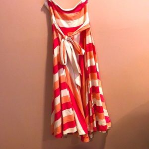 American Eagle Striped Strapless Dress Size XS